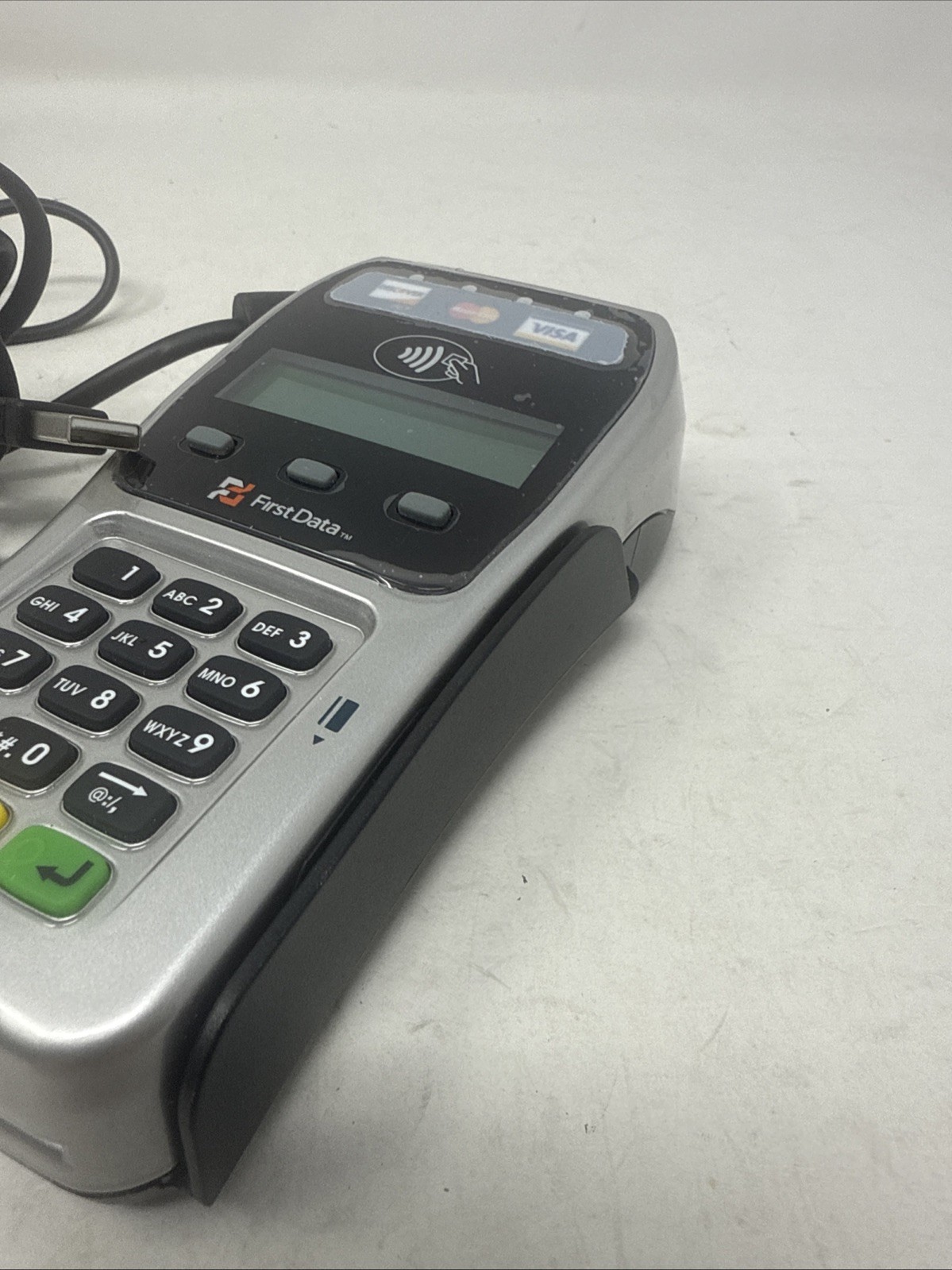 First Data FD-35 LCD Screen PIN Pad Portable Credit Card Terminal Untested