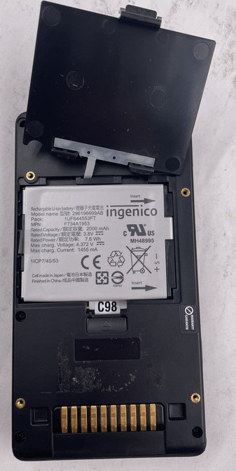 INGENICO ISMP4 WIRELESS POS CARD READER TERMINAL IMP627-11P3903U
