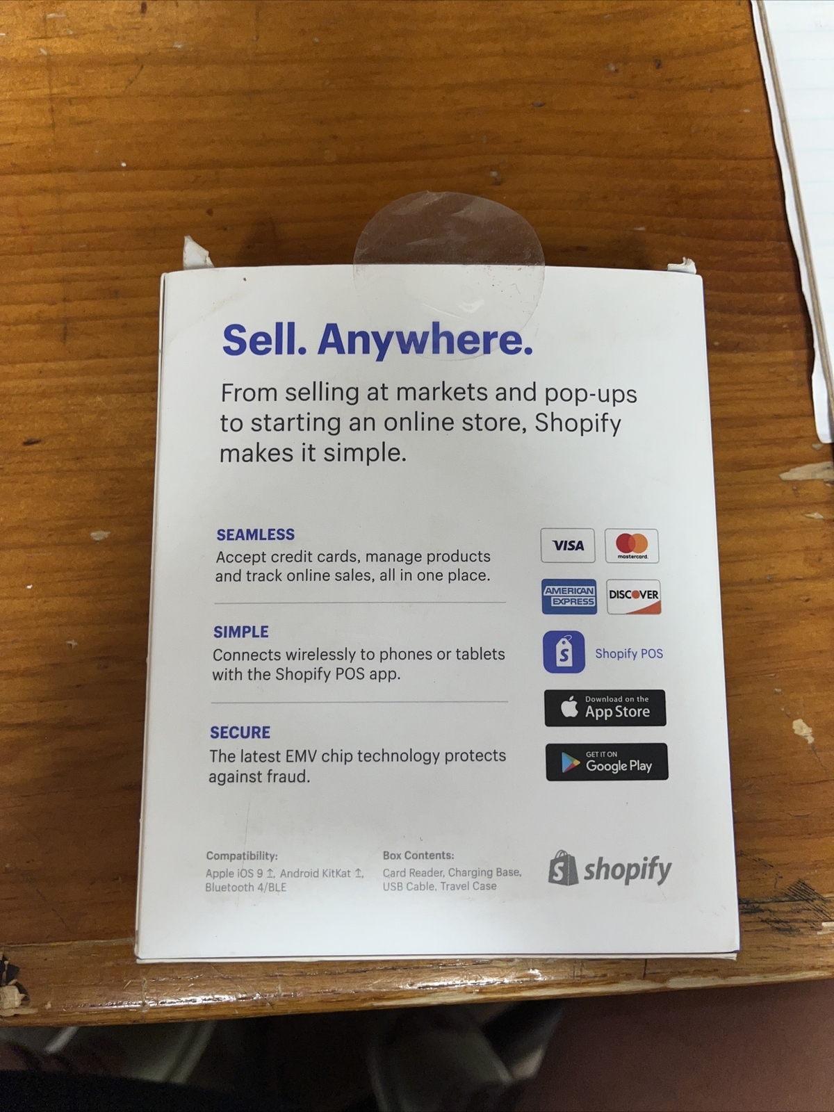 Shopify Chip & Swipe Reader – White (8541732075)
