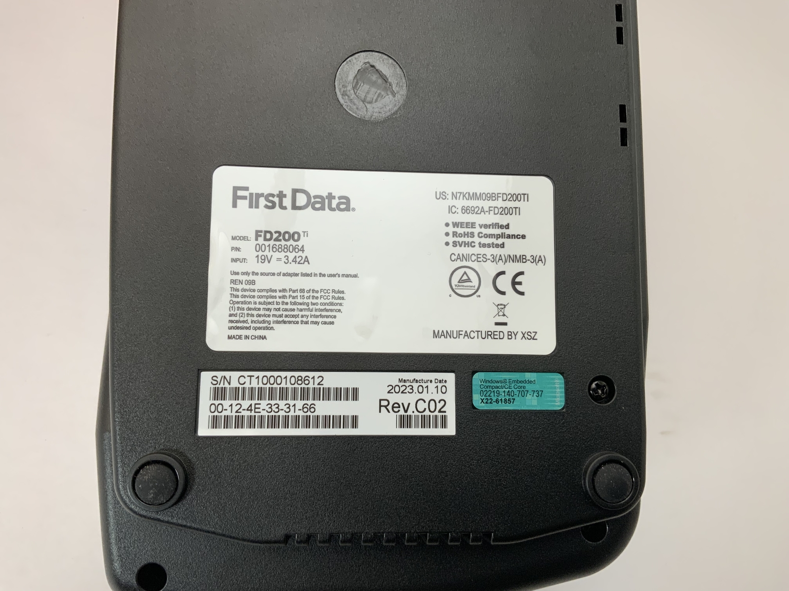 First Data FD200TI Credit Card Terminal -New Open Box!