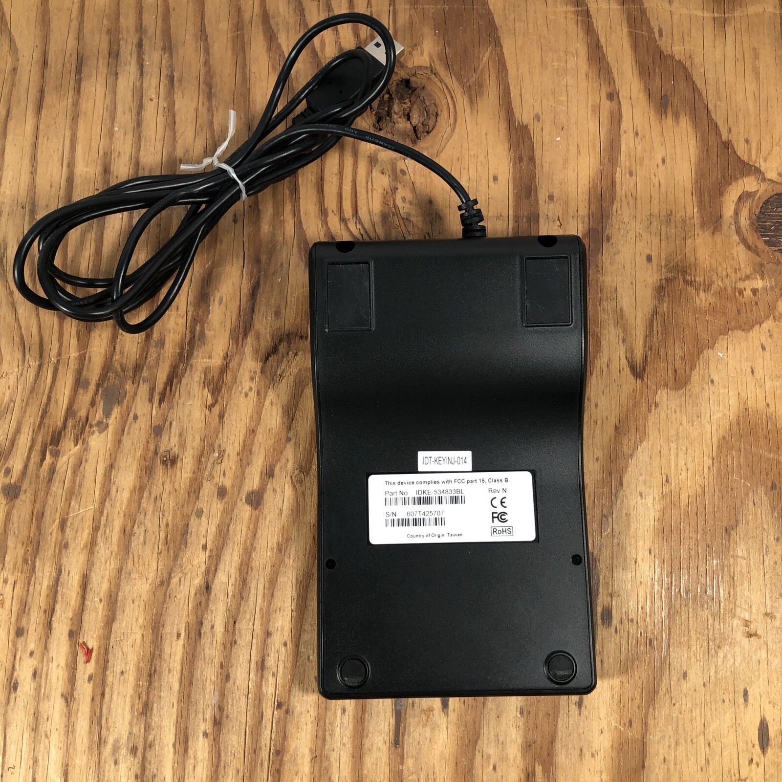 IDTECH Secure Key Card Reader M130 w/ Magstripe Reader IDSK-534833BL USB