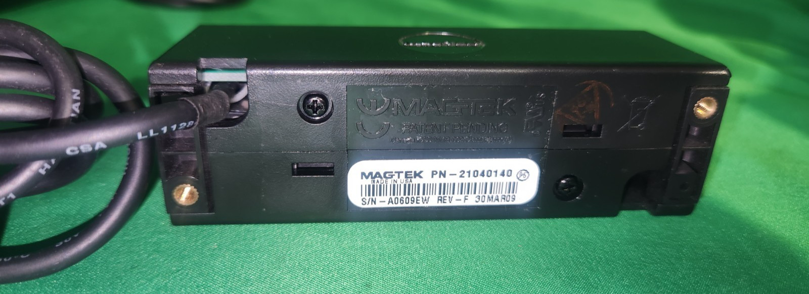 Lot of 7* Magtek USB Swipe Card Reader 21073062, 21040140 Tested for Power