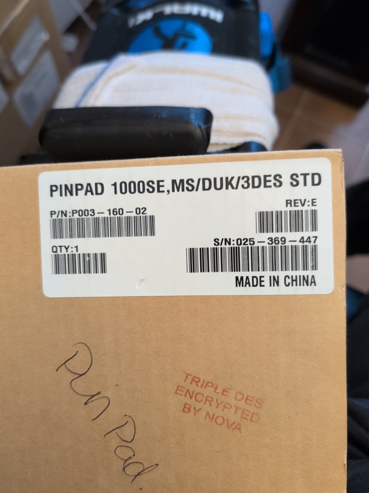 PINPAD 1000SE, MS/DUK/3DES STD POS SYSTEMS (New Open-Box)