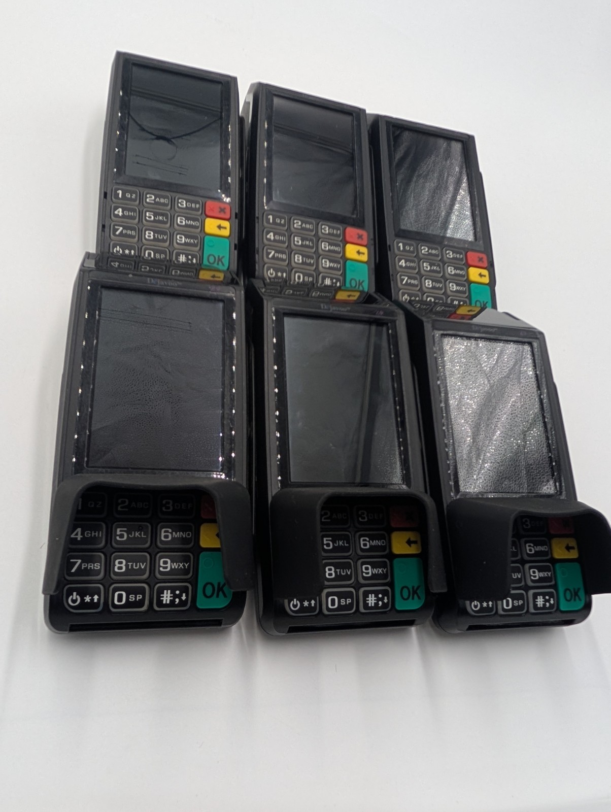Dejavoo Z9 Payment Terminals – Lot of 6 VEGA3000 Powers On Core Menu As Is Parts