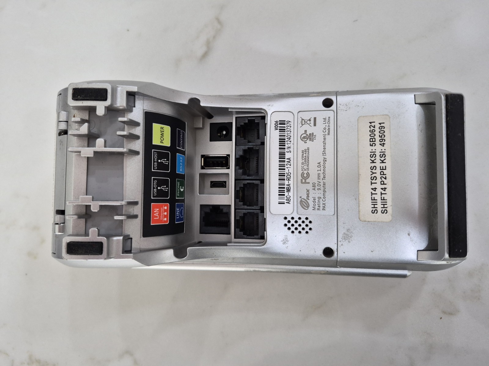 PAX A80 Credit Card Terminal – A80-MBA-RD5-01AA