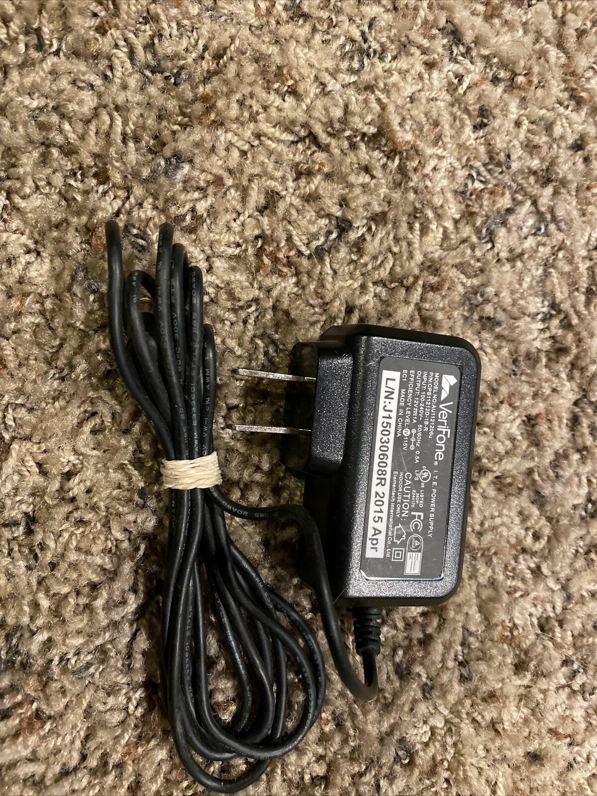 VeriFone MX915 MX925 Power Supply Adapter PWR132-003-01-A No: AU1121206u (bc2)
