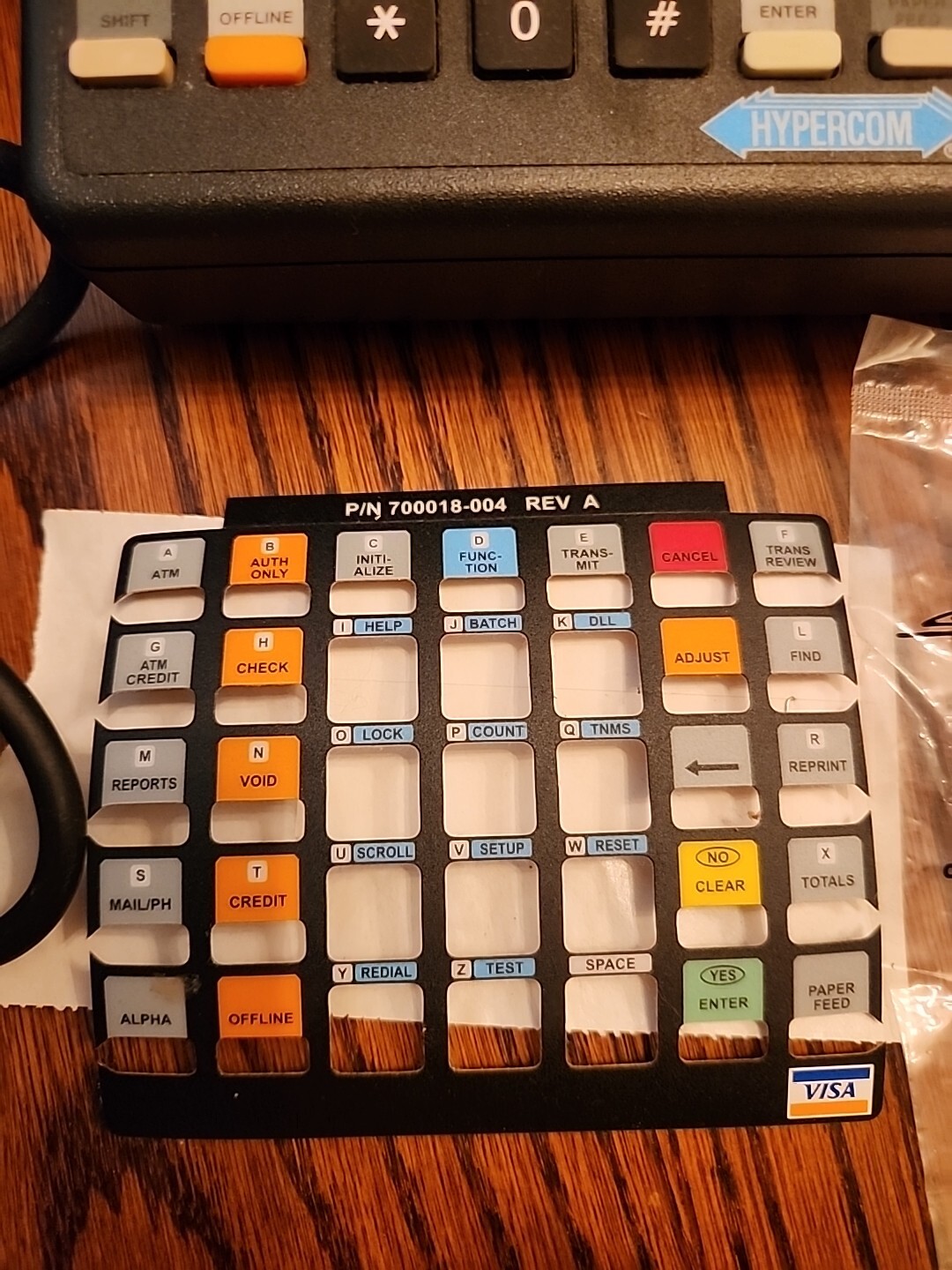 HYPERCOM T7P-T T7 Credit Card Terminal Reader Machine with Power Supply