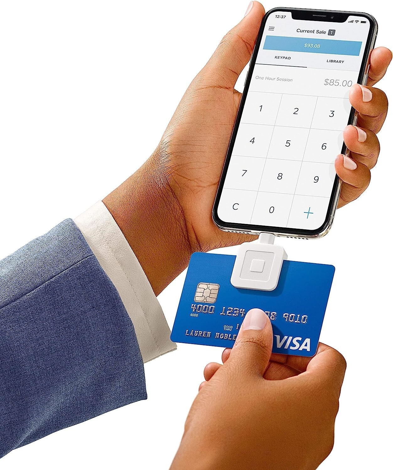Mobile Debit Credit Card Reader Square Smartphone Swipe Payment for Apple