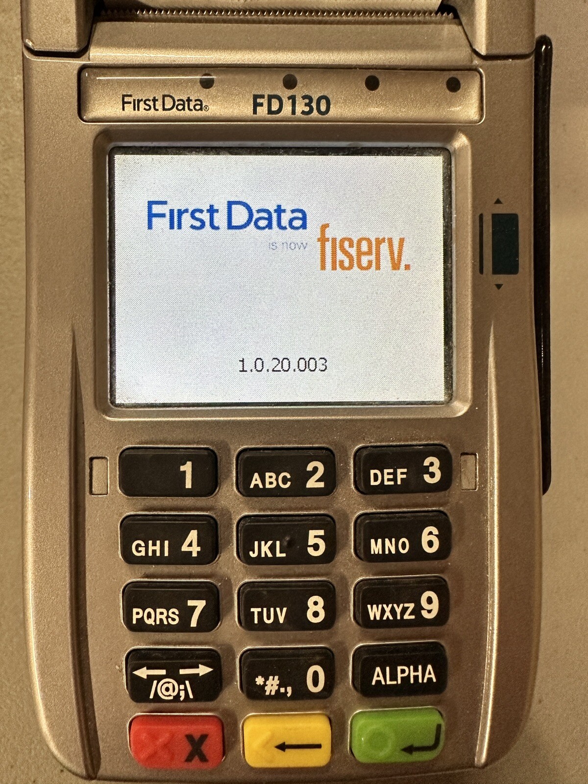 First Data FD130 Credit Card Terminal Complete w/ Power Supply