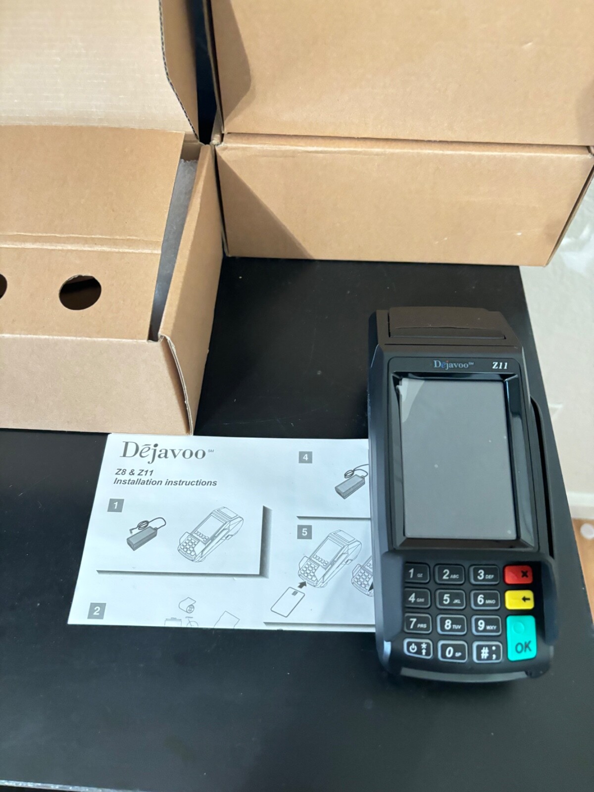 DEJAVOO Z8 VEGA3000 PAYMENT CARD READER TERMINALS DRB-2(1)W