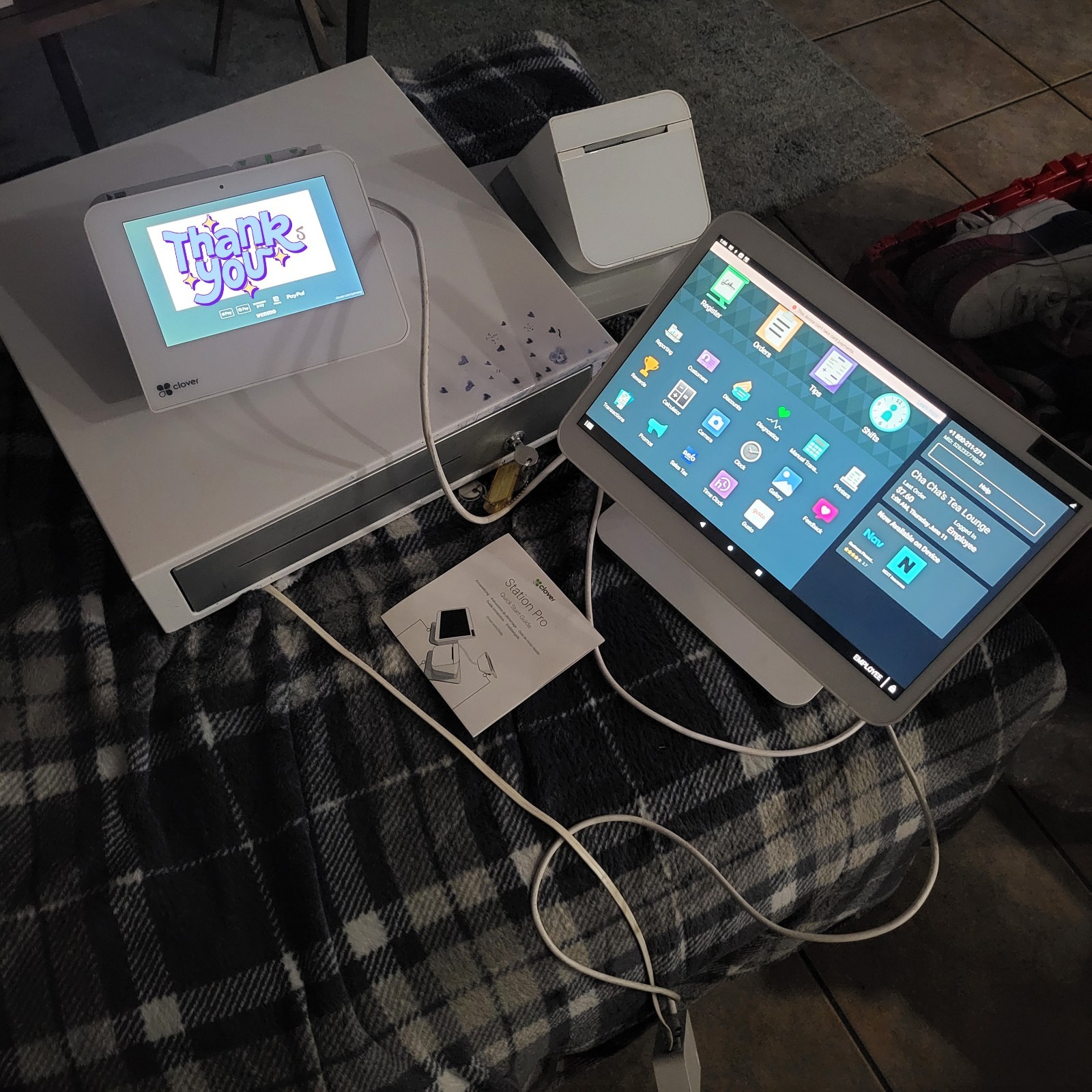 Clover Station Pro Point-of-sale System Featuring A Large Customer-facing System