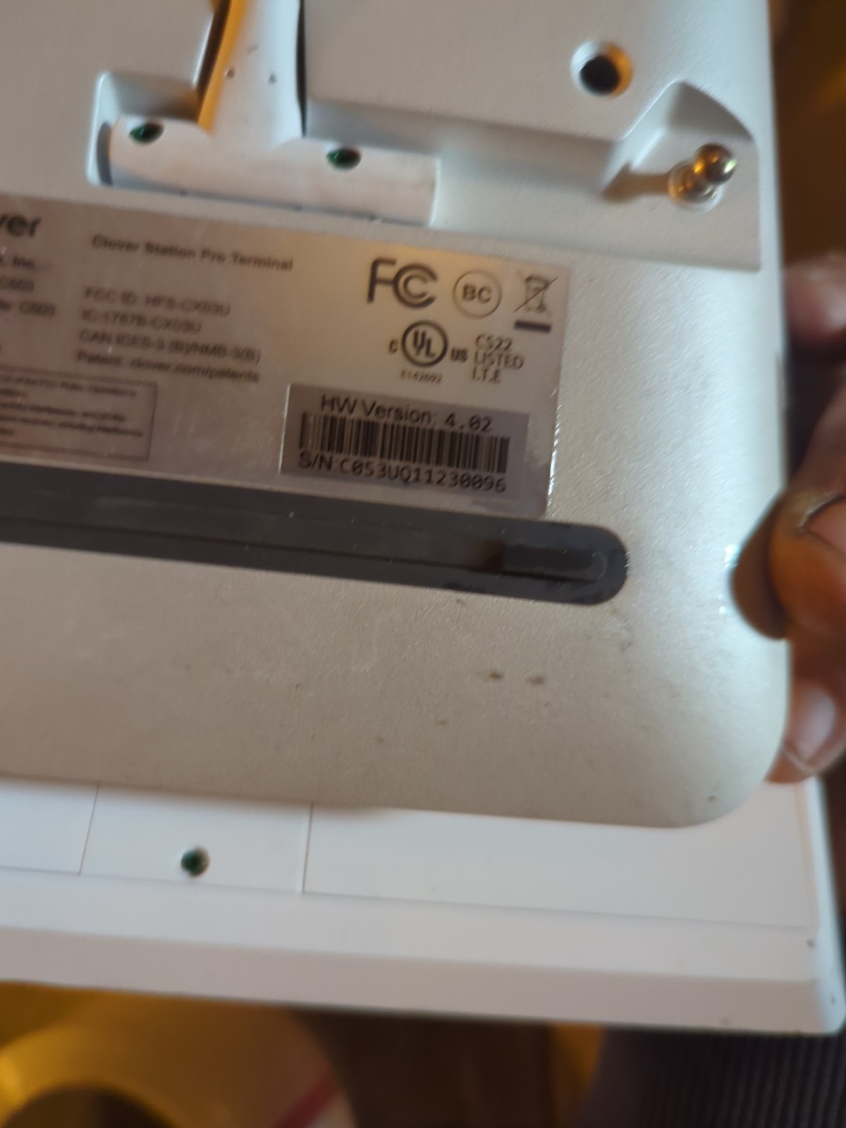 Clover S503 Pos Monitor W/Clover 503 Pro Monitor And P500 Receipt Printer