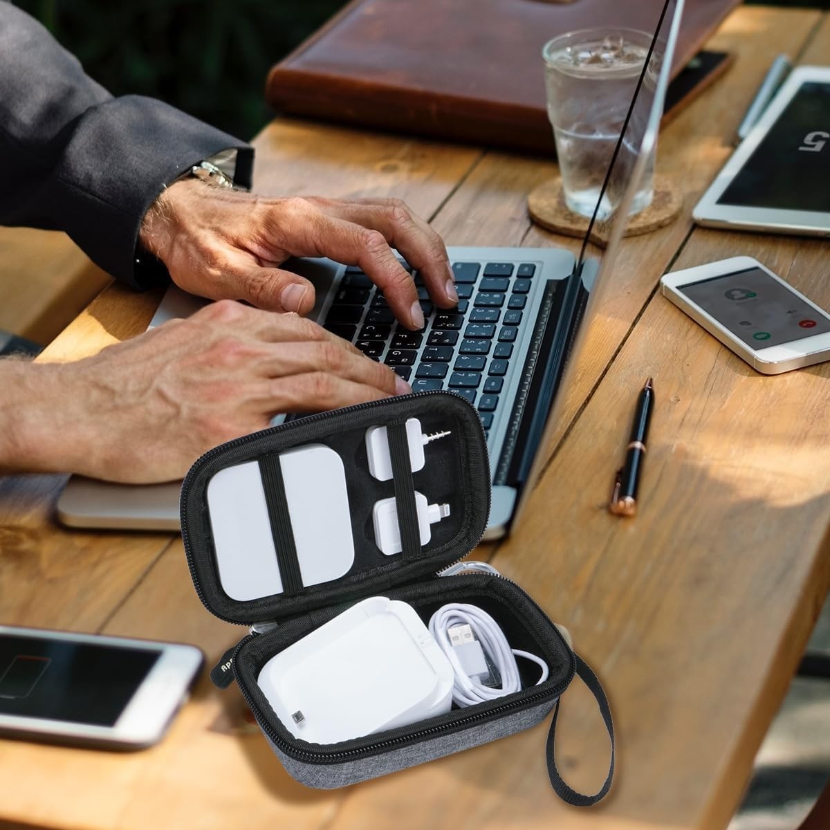 Portable Storage Case for Square Dock Reader – Stylish Water-Resistant Design