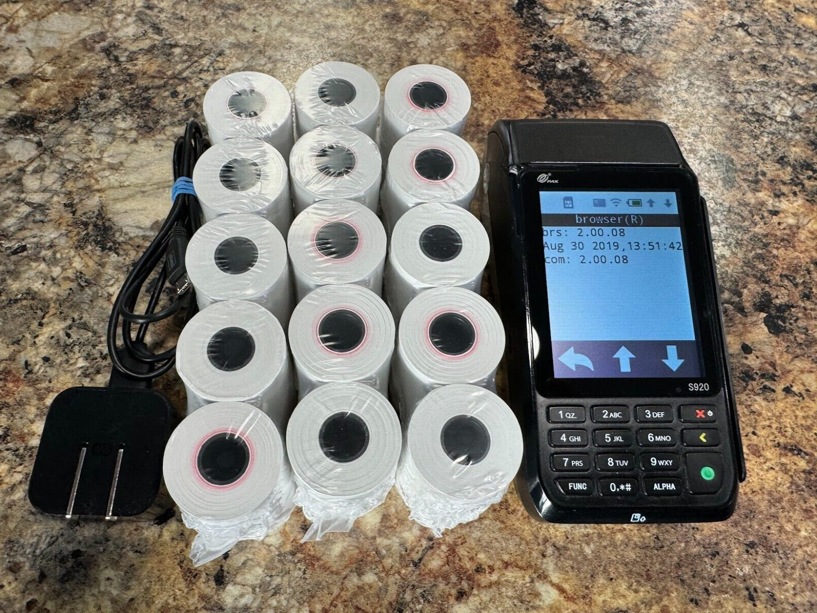 PAX S920 Mobile POS Credit Card Terminal Bluetooth Wireless – Works but locked