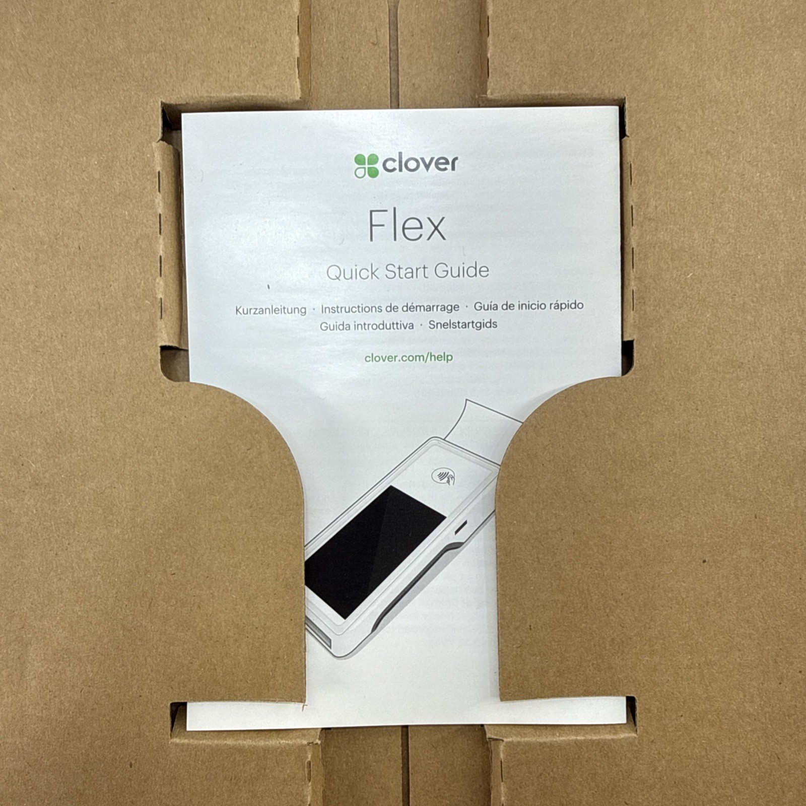 Clover Flex C403 POS Credit Card Terminal Starter Kit Open Box Complete New