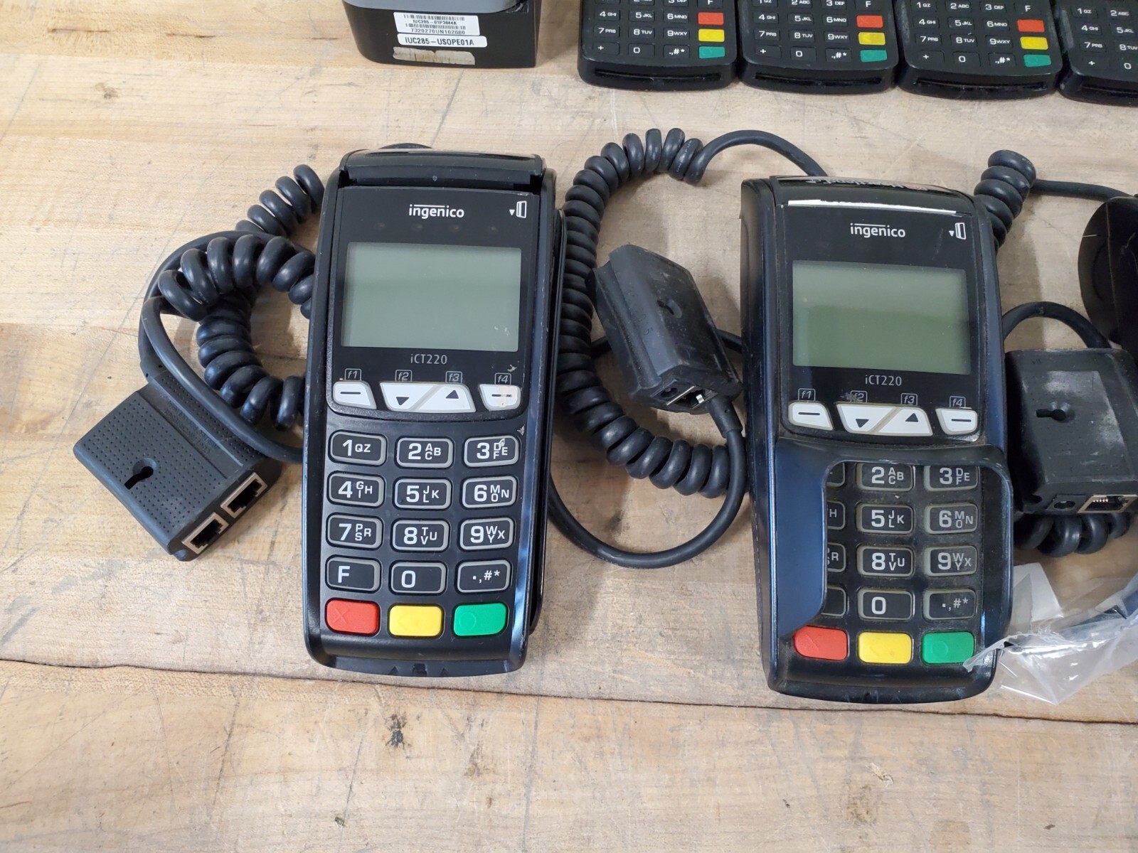 Lot of (14) Untested Ingenico – (7) Link/2500, (2) iUC285, (3) ICT220, (2) IP350