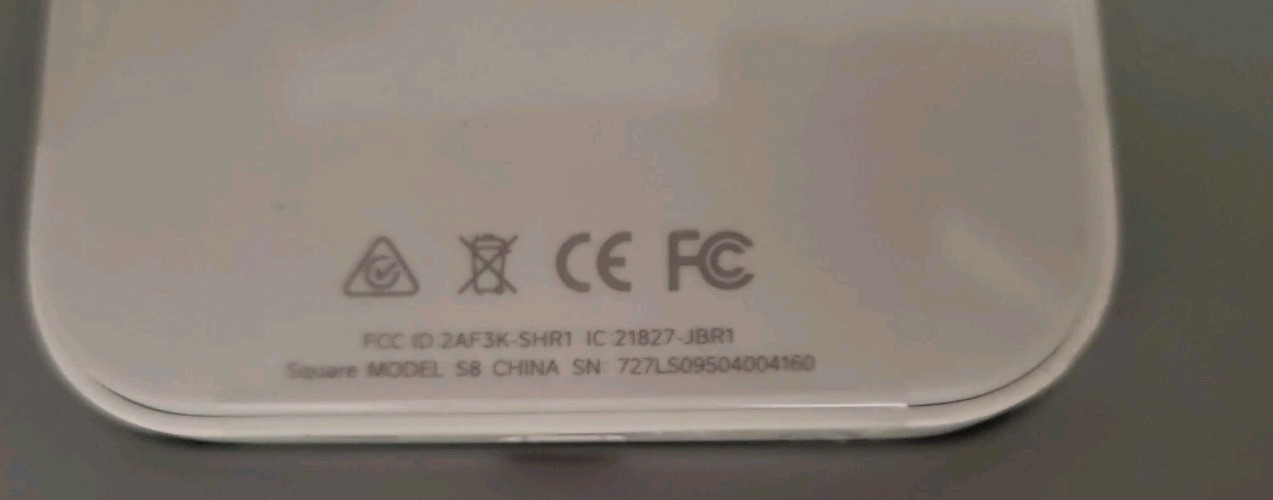 Square A-SKU-0113-04 Contactless Credit Card and Chip Reader Model S8