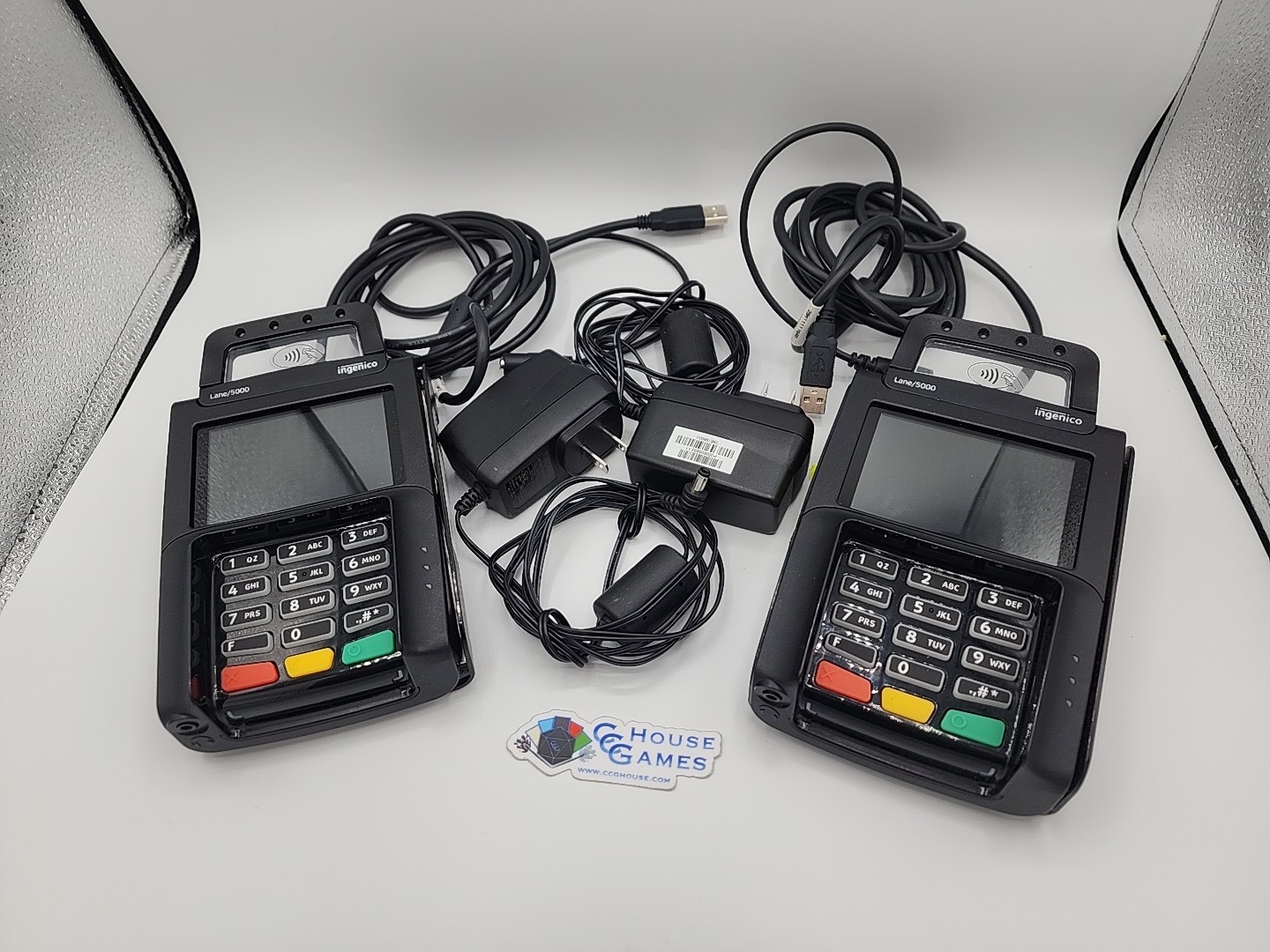 Ingenico Lane 5000 Credit Card Processor x2 Retail Point of Sale *CCGHouse* BF