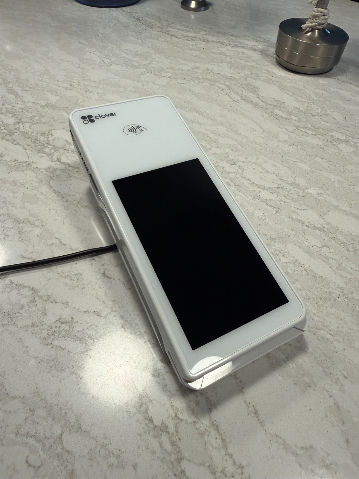 Clover Flex Series POS Credit Card Terminal White Secure Payment Device