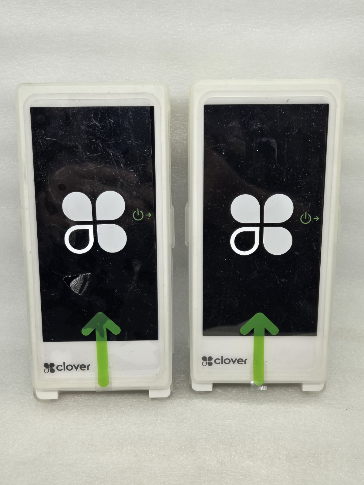 [LOT OF 2] Clover Flex 3 C405 Handheld POS System FOR PARTS FAST FREE SHIPPING a