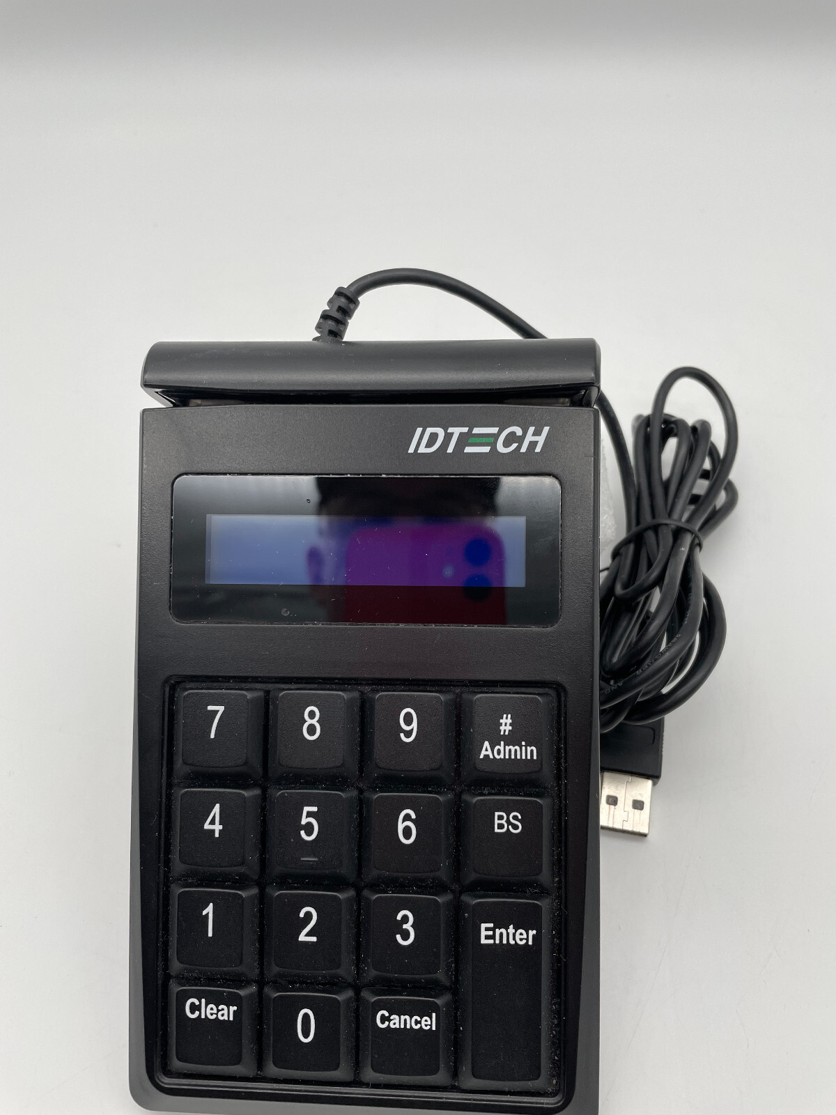 ID Tech SecureKey M130 IDKE-534833BEM USB Wired Magstripe Reader Keypad – TESTED