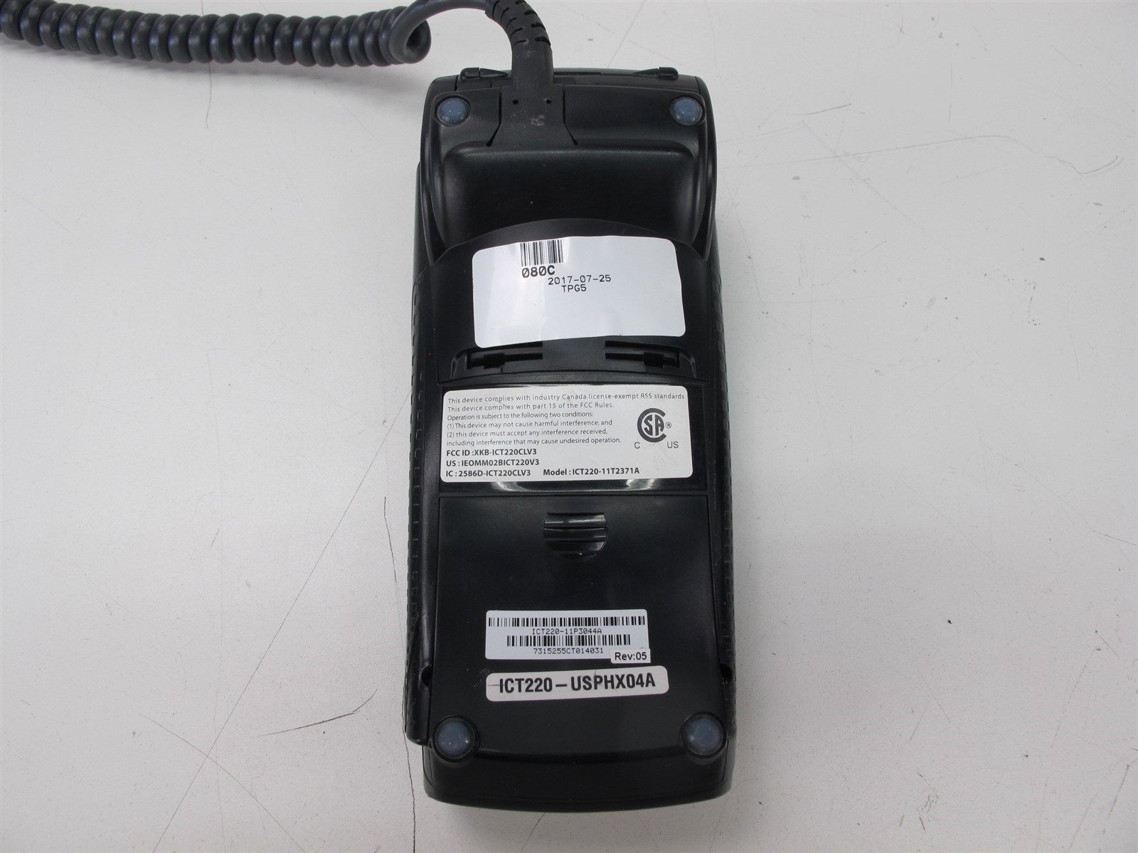 INGENICO iCT220 Credit Card Terminal Reader POS ICT220-11P3044A