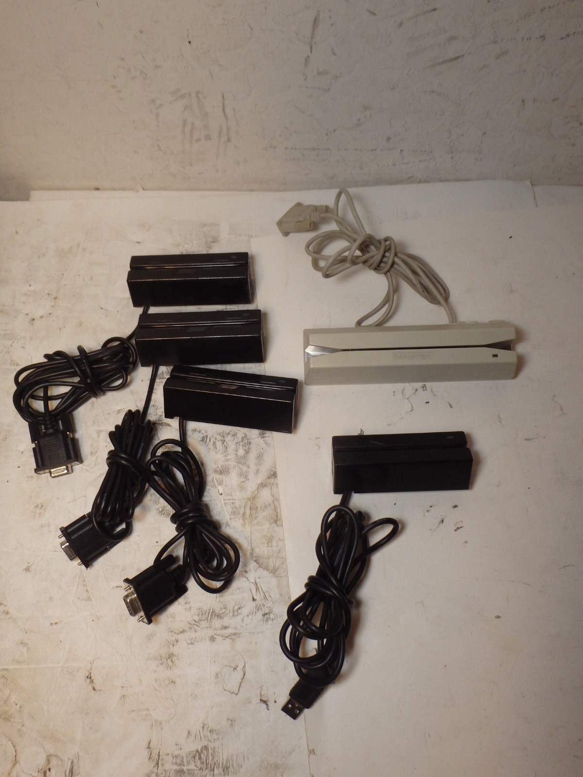 Lot of 5 Magtek Credit Card Swipe Readers 21040108/21040080/21088061