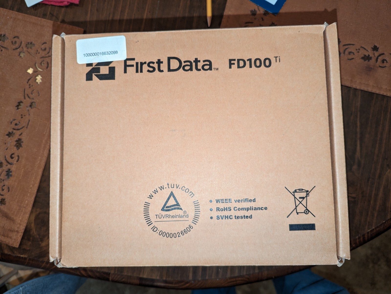 First Data FD100 TI Credit Card Machine