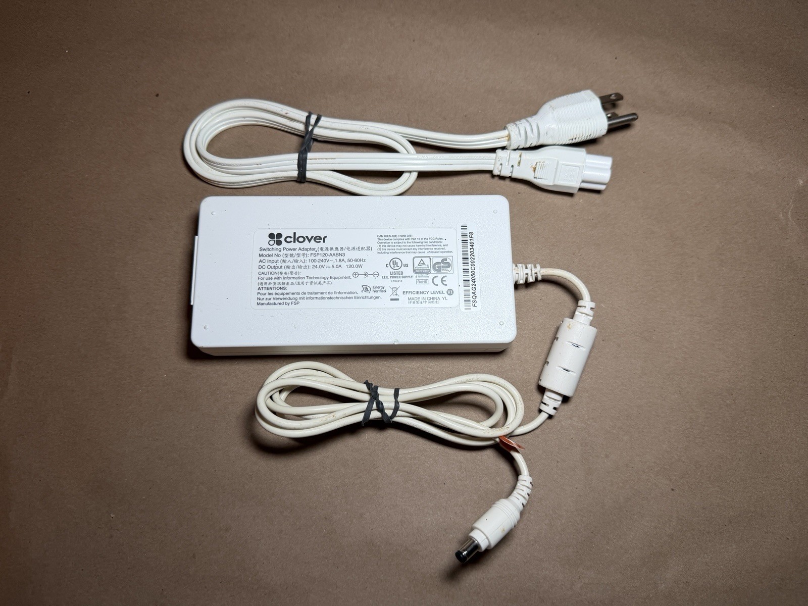 Genuine Clover Station Switching Power Adapter Power Supply Model FSP120-AABN3
