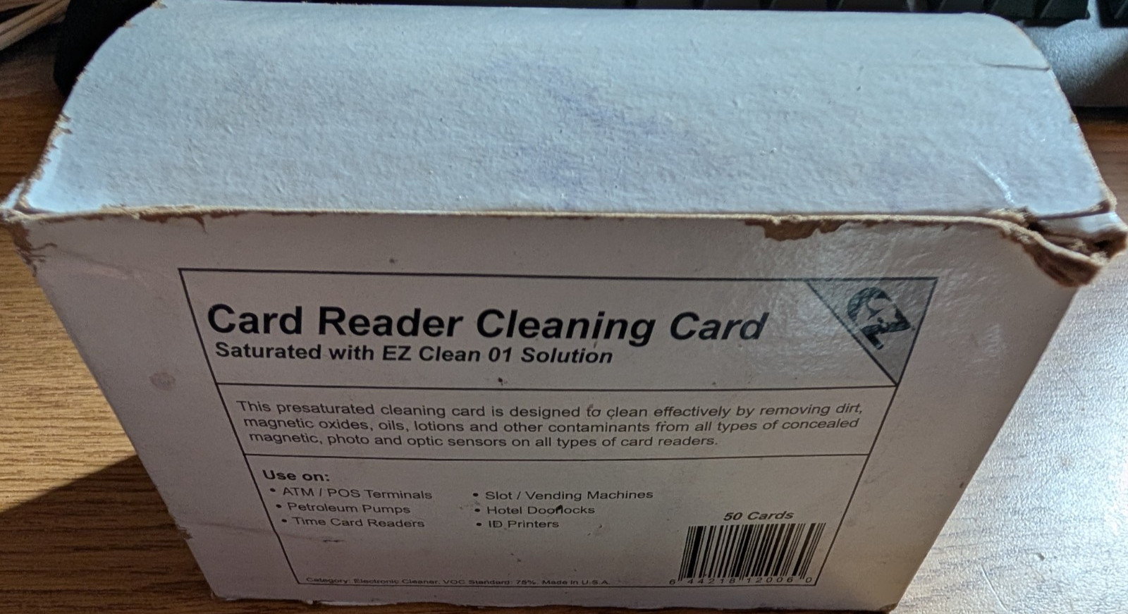 Alliance Card Reader Cleaning Card CR80 – 50 Cards per box
