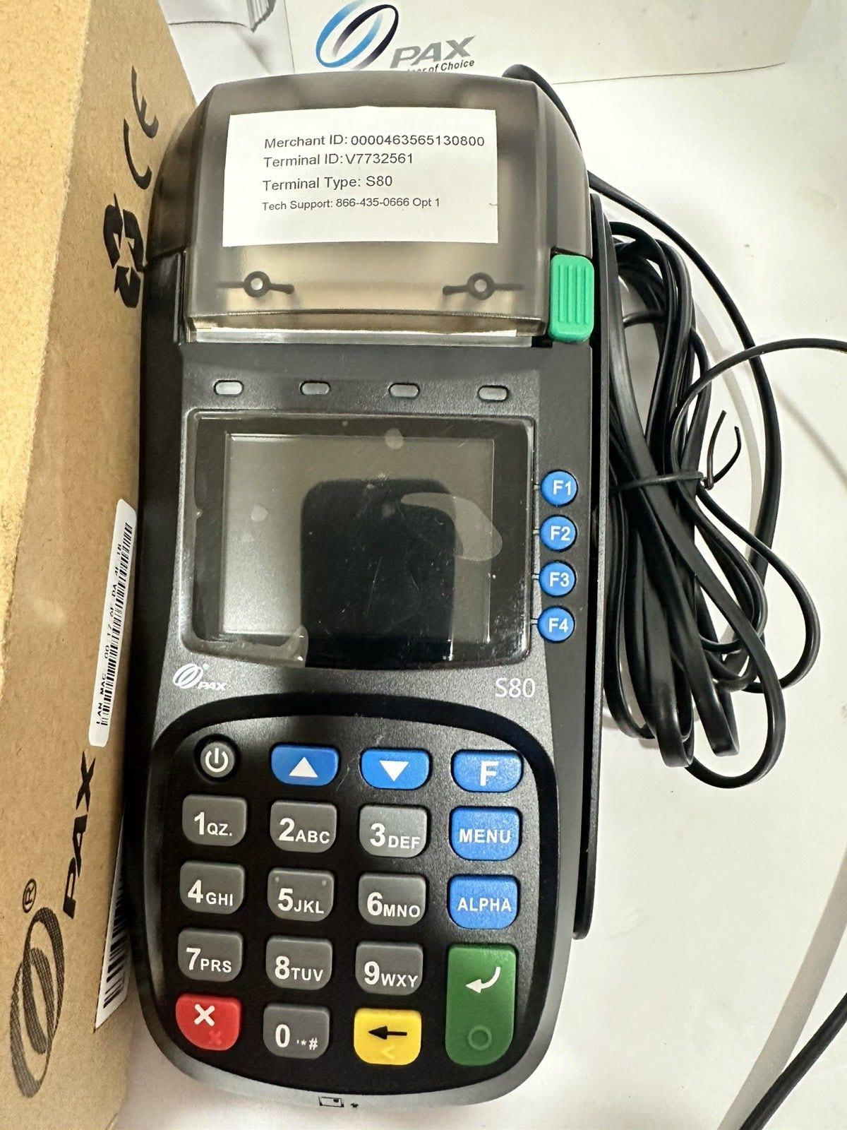 PAX S80 Credit Card Terminal Unit