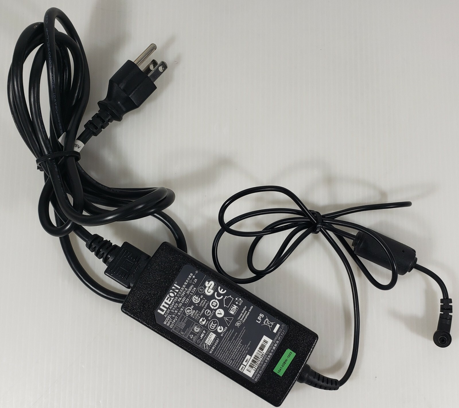 First Data FD100ti Credit Card Machine Original Power Cord, POWER CORD ONLY