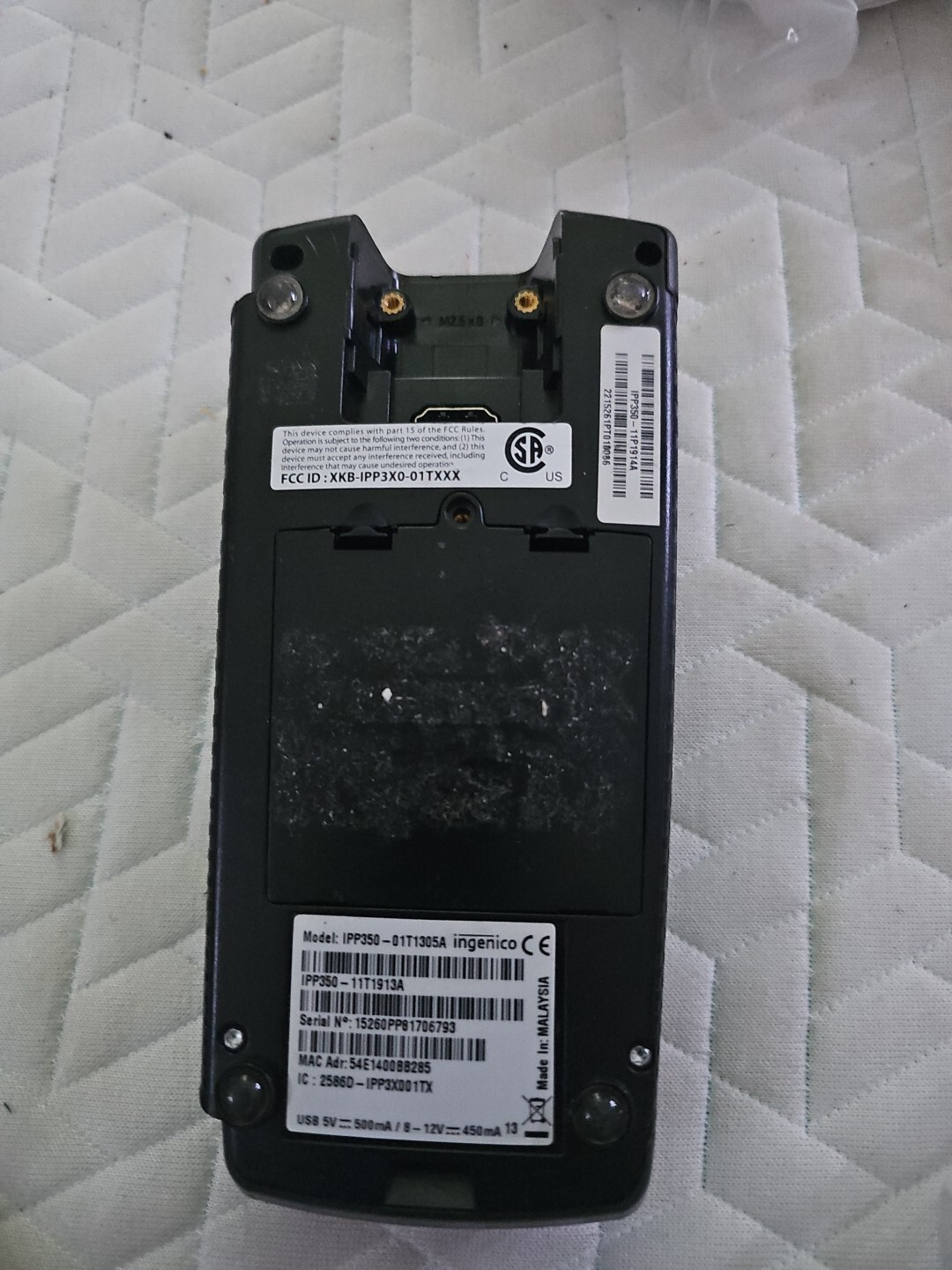 Ingenico IPP 350 USB Credit Card Terminal