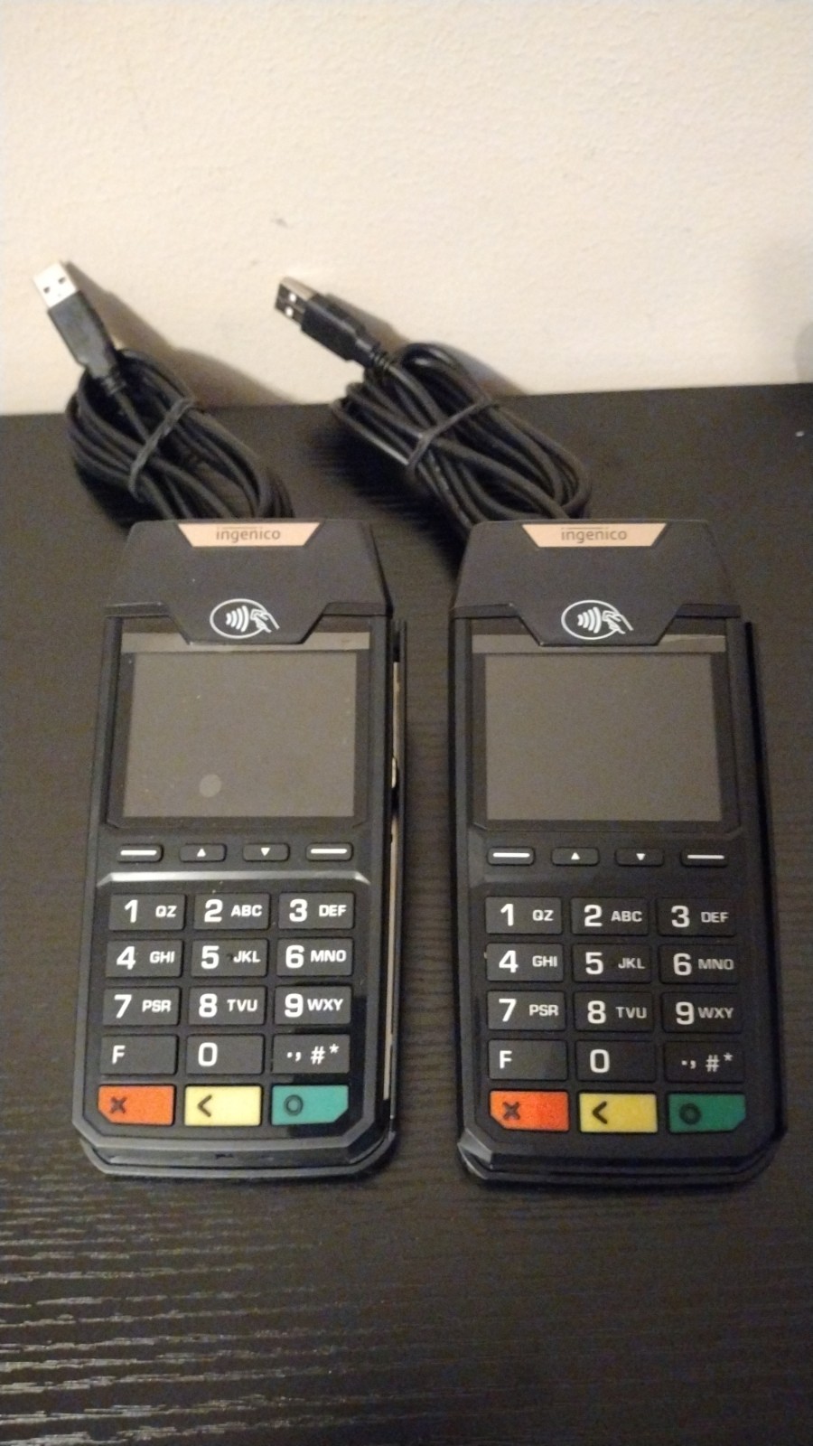 Ingenico Lane/3600 Credit Card Reader POS Terminal Contactless Lot Of 2