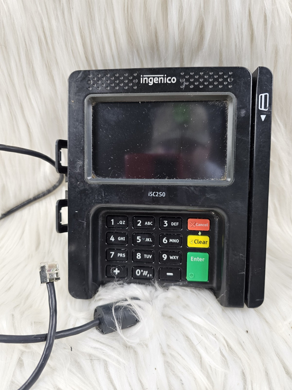 Ingenico iSC Touch ISC250 Credit Card Machine Head Unit And Plug In WORKS