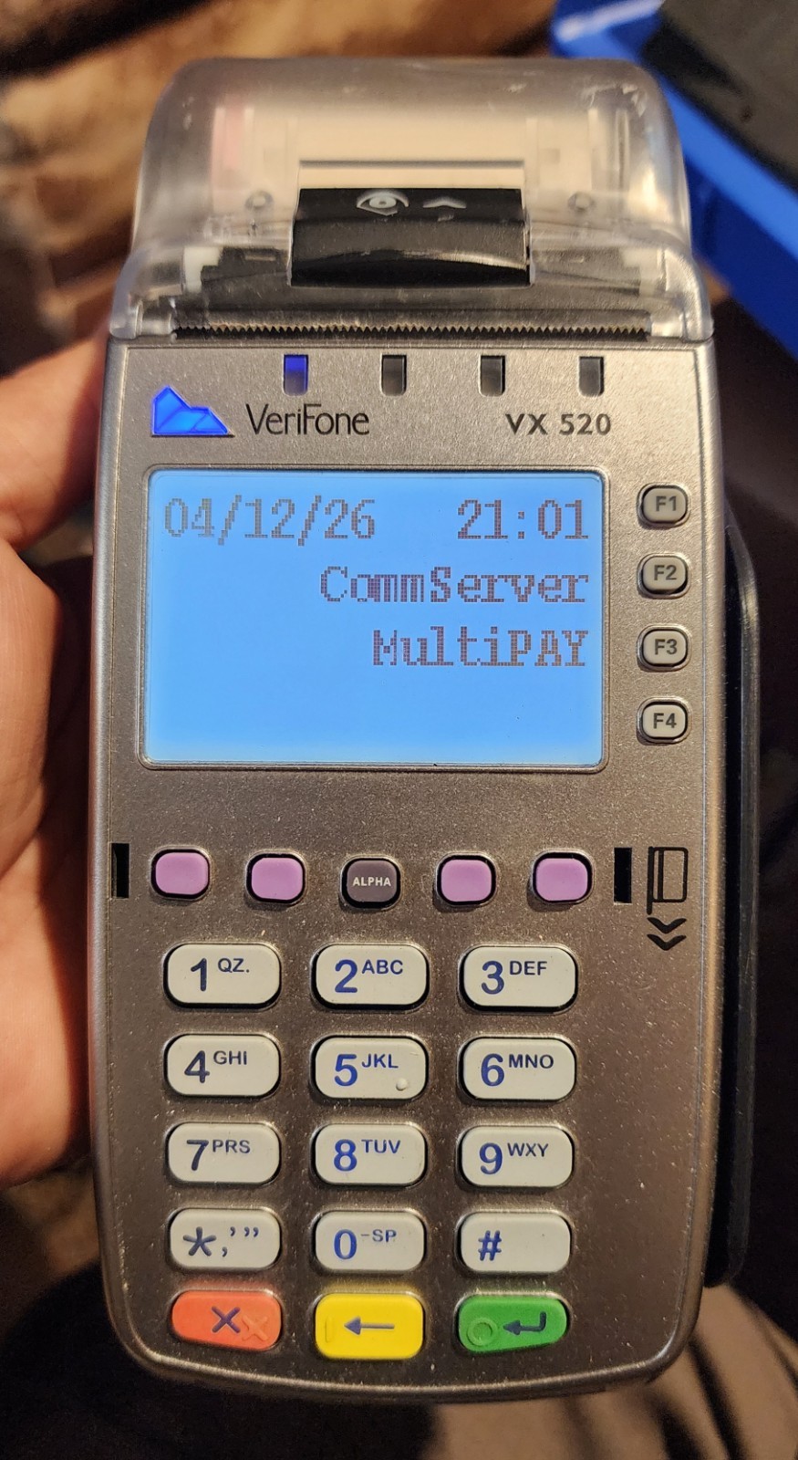 Lot of 2 Verifone VX520 VX 520 Credit Card Machine Terminal Reader