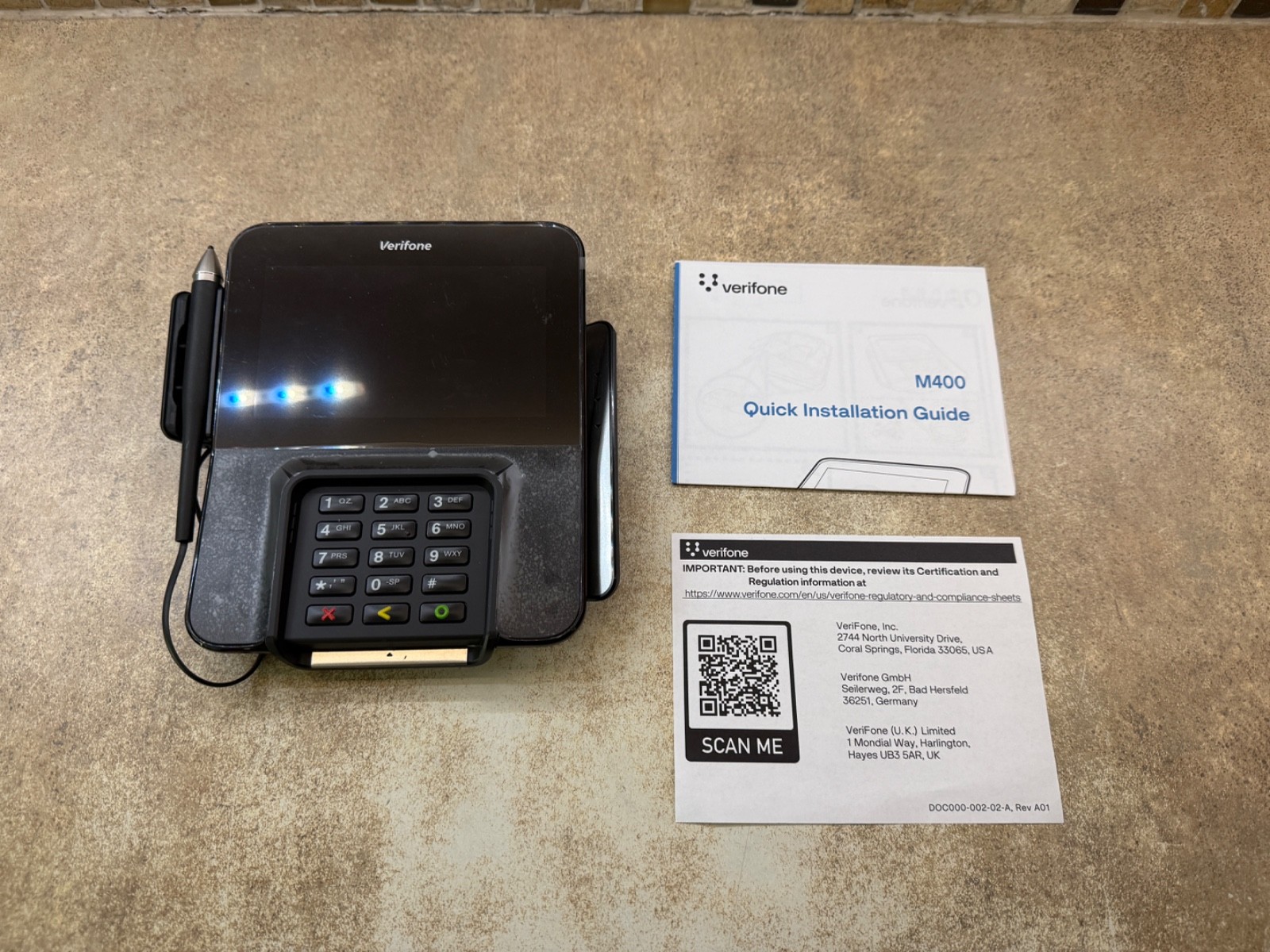 Verifone M400 WIFI/BT Credit Card/Debit Card Reader Payment Terminal
