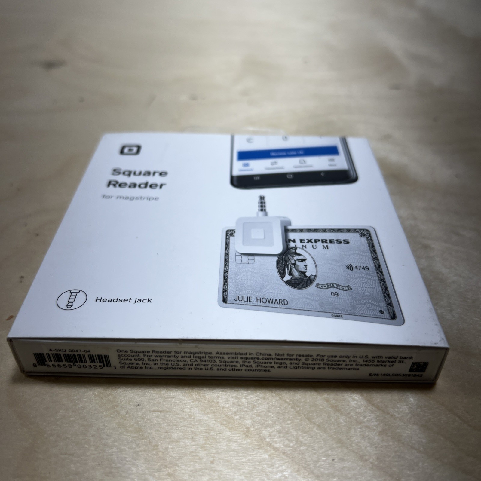 New Square Credit Card Reader for Apple and Android – White