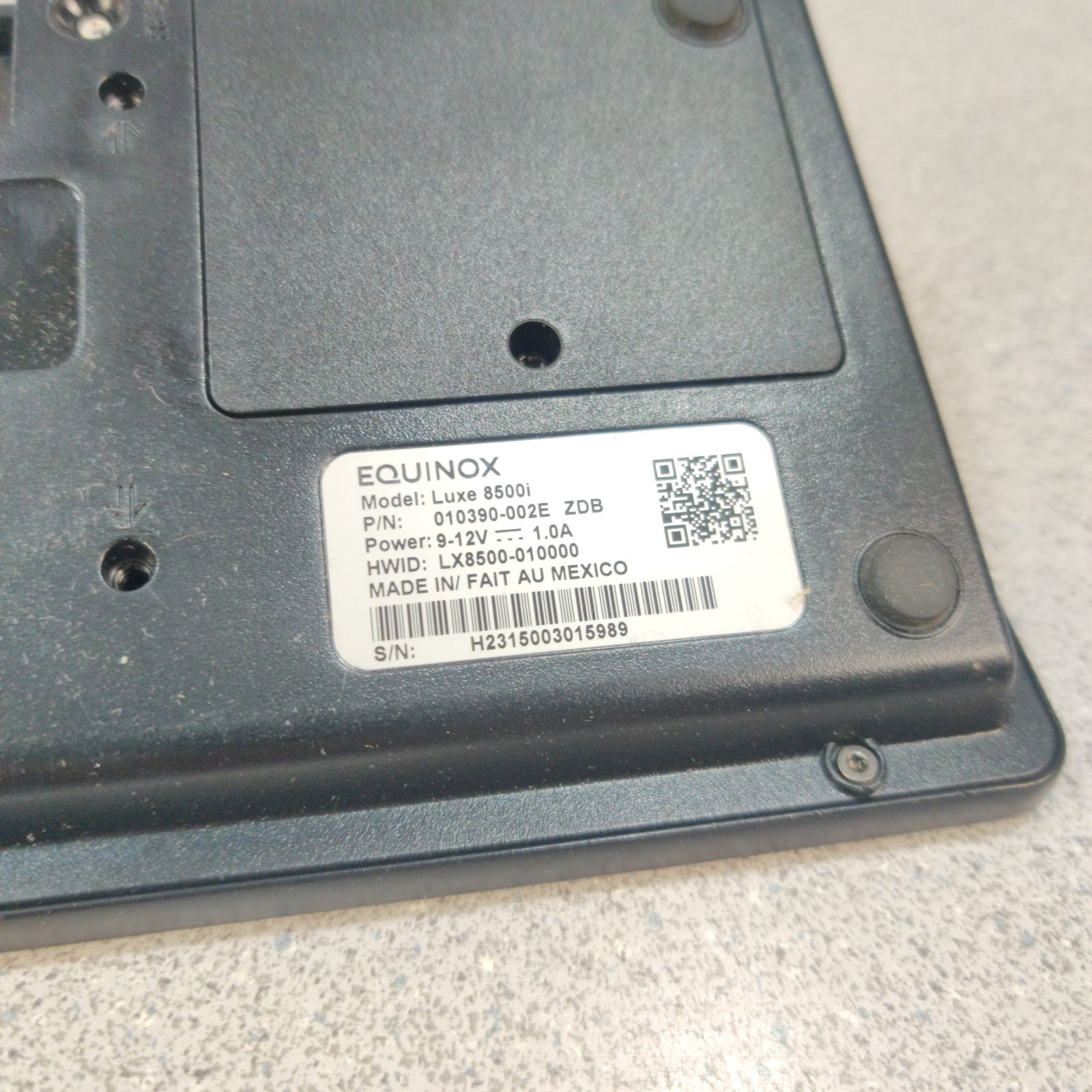 Equinox Luxe 8500i HD LCD Touchscreen Pay Terminal UNIT ONLY FOR PARTS UNTESTED