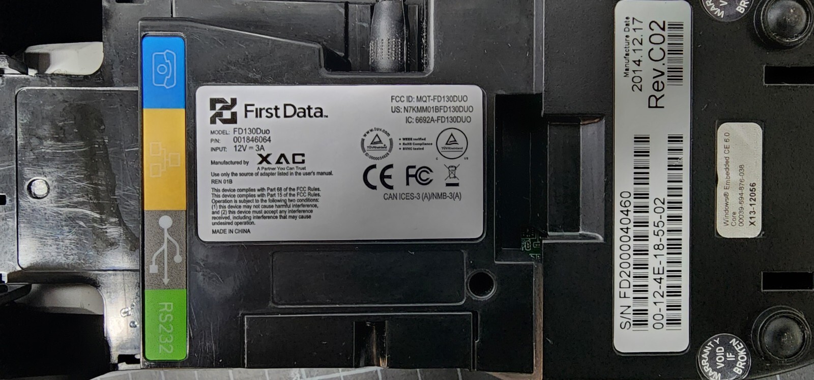 First Data FD130 DUO Credit Card Terminal