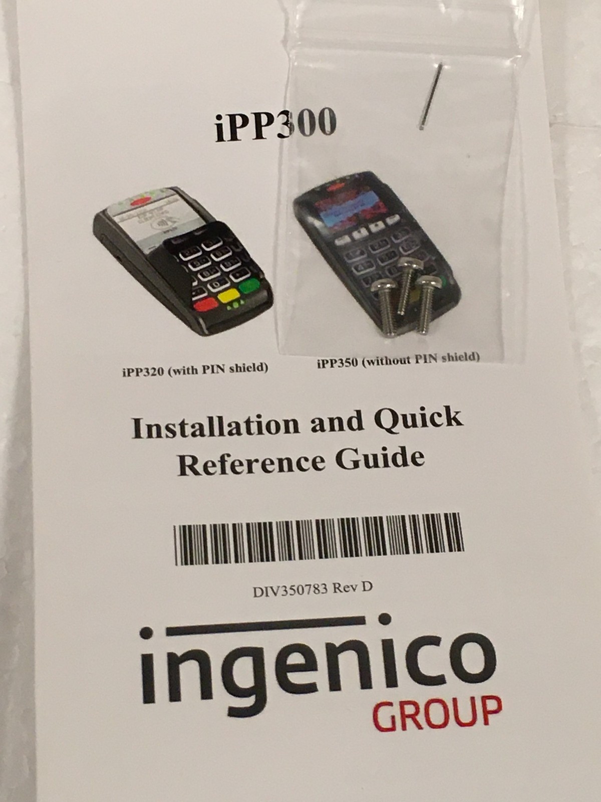 NEW Ingenico iPP320 Credit/Debit Card Reader Terminal IPP320-01T1358A, FREE SHIP