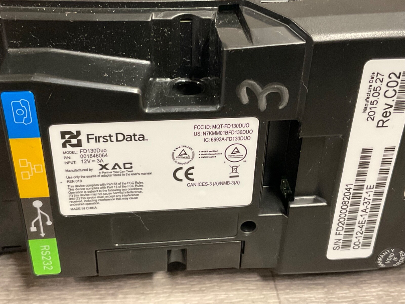 First Data FD130 Duo Credit/Debit Card Machine POS Terminal