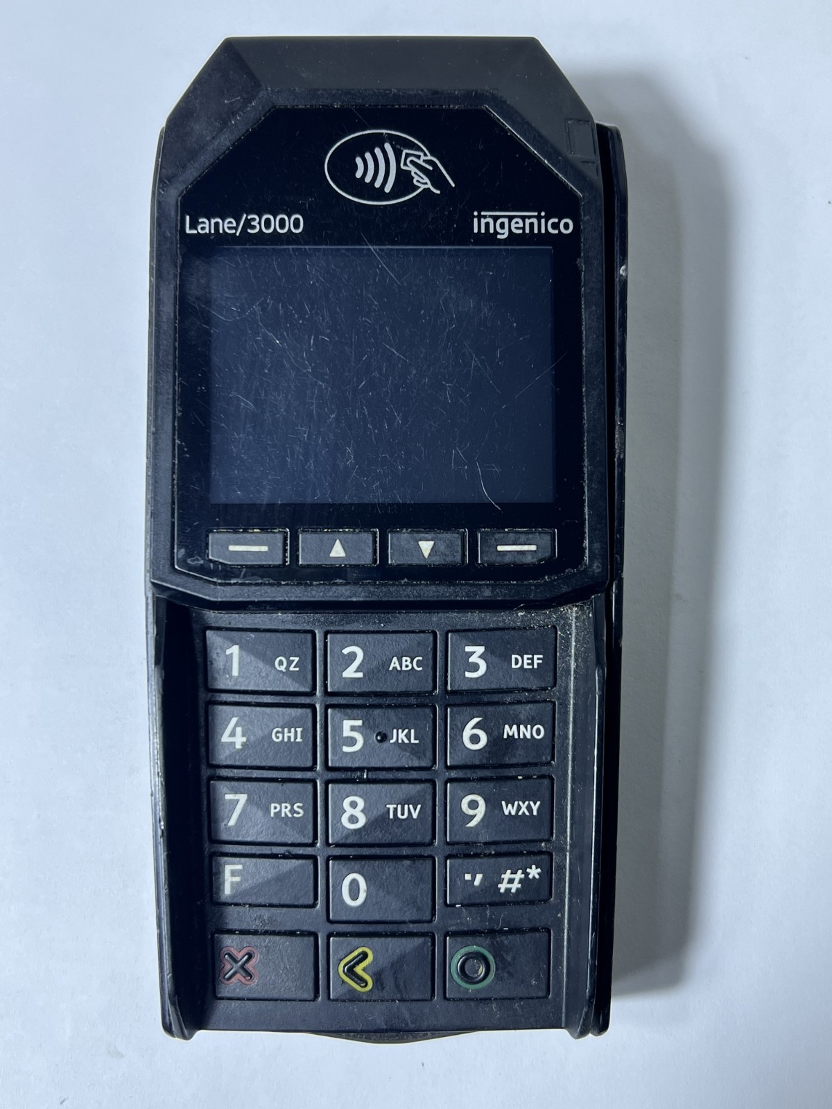 Ingenico Lane 3000 CL/Eth USB Pin-Pad Credit Card Machine WORKS! No Power Supply