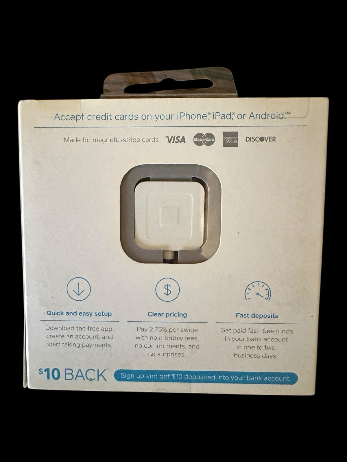 Square Credit Card Reader for iPhone, iPad and Android New Sealed Box