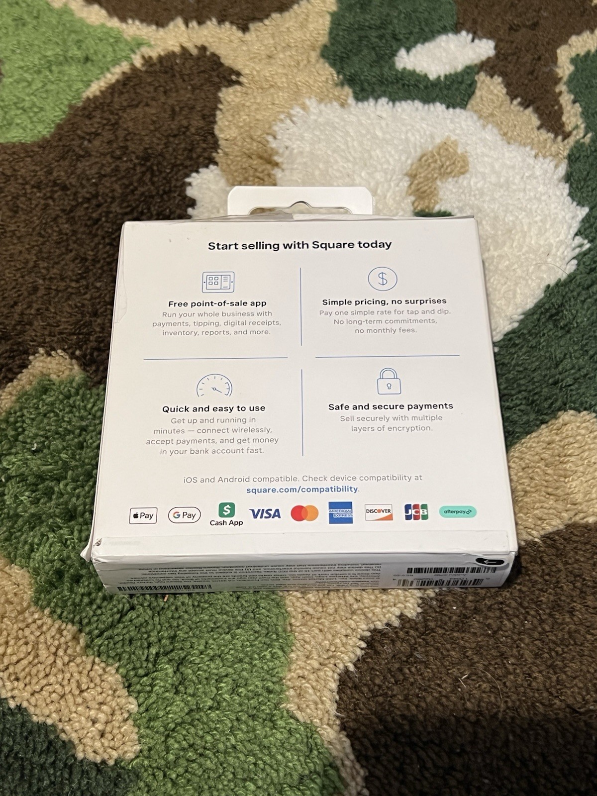 New Square Card Reader for Contactless and Chip 2nd Gen White SHIPS ASAP 🤍