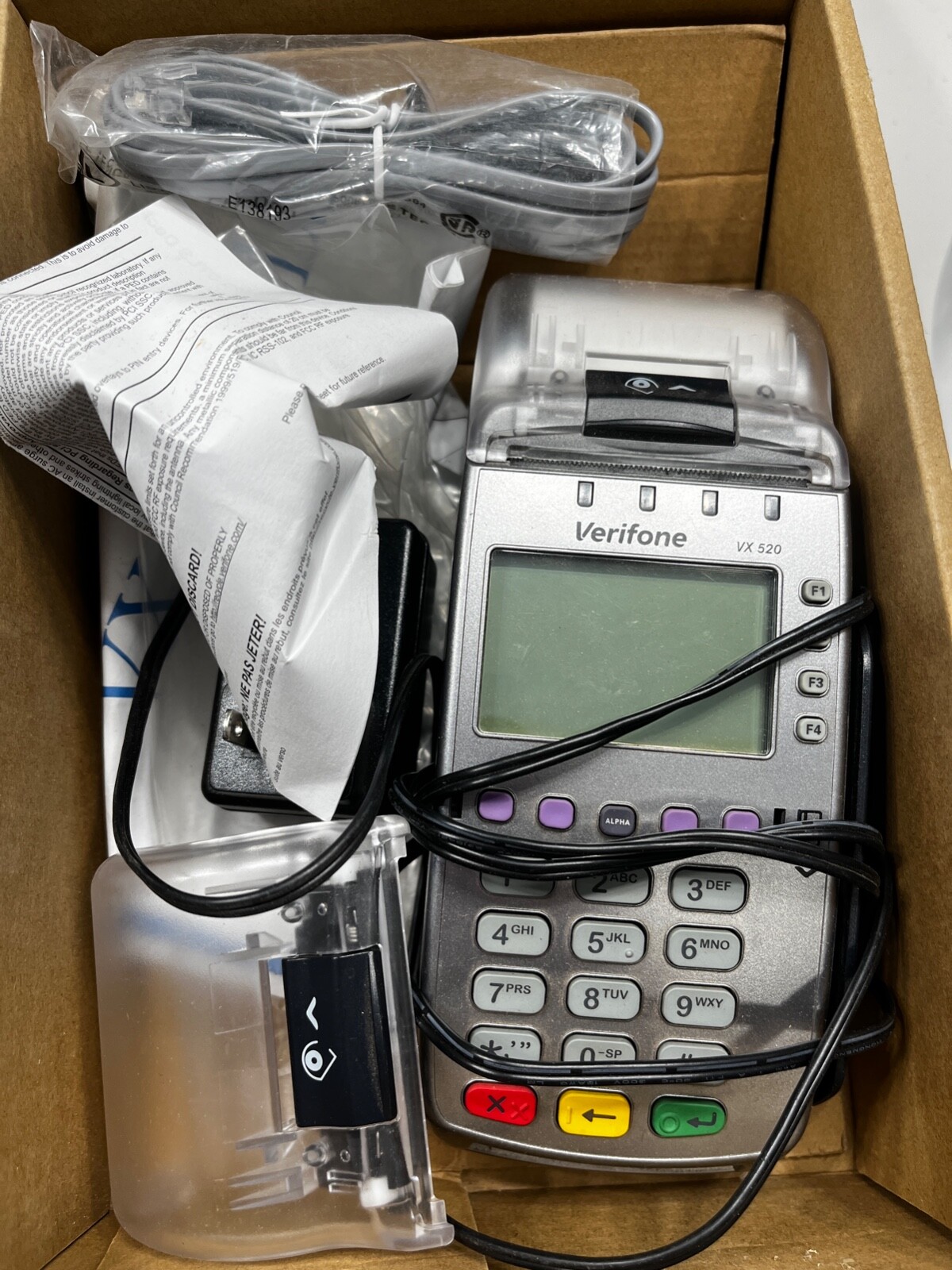 First Data FD410 Verifone Credit Card POS System Lot w/ Accessories