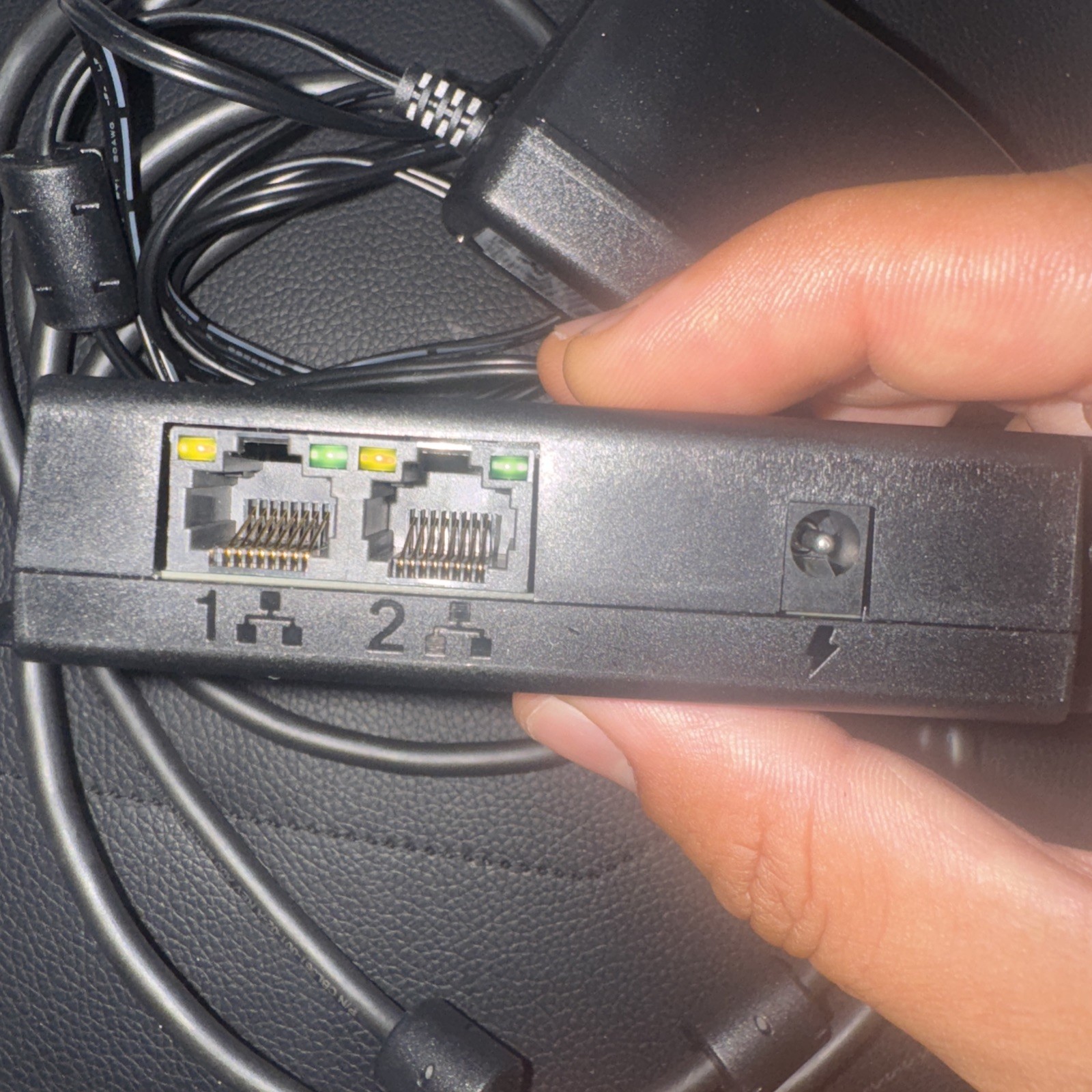 Verifone Orange D1 Dongle POS Adapter Ethernet RJ45 USBC WITH RS232 CABLE/POWER