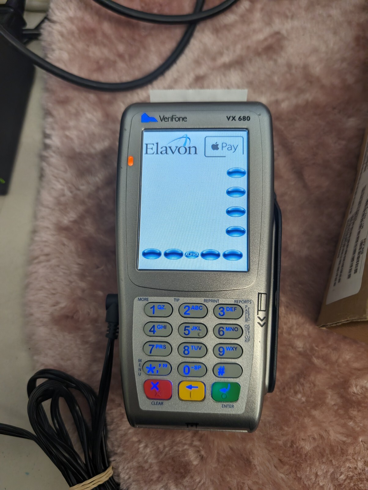 Verifone VX 680 3G Silver Handheld Wireless Bluetooth Credit Card Terminal