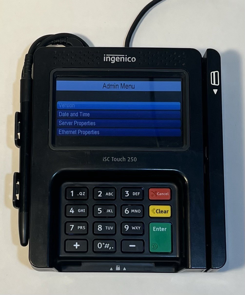 Ingenico ISC TOUCH 250-V4 Smart Credit Card Reader (No Power Cables Included)