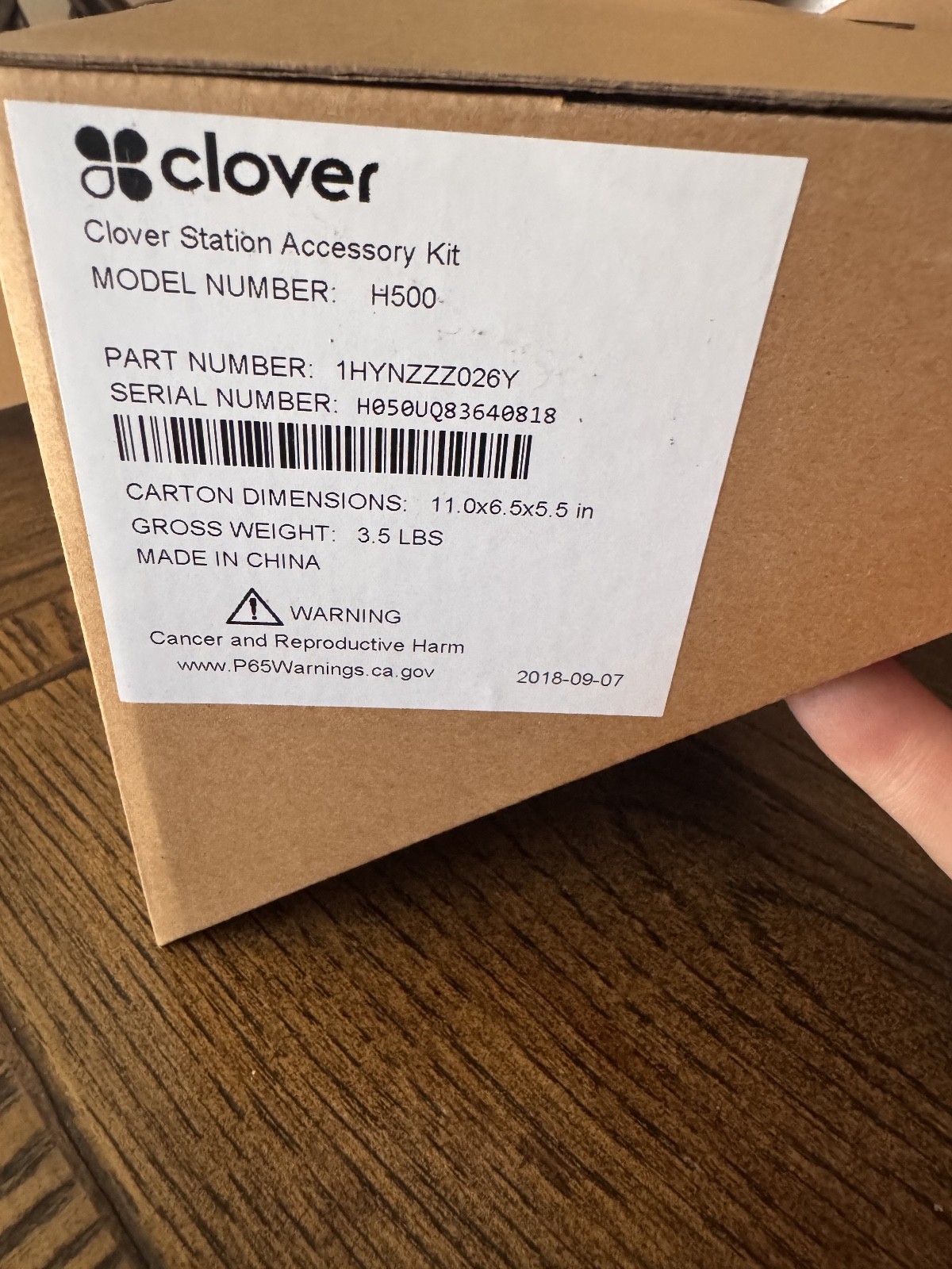 Clover H500 Station Accessory Kit New Open Box Never Used POS Hardware
